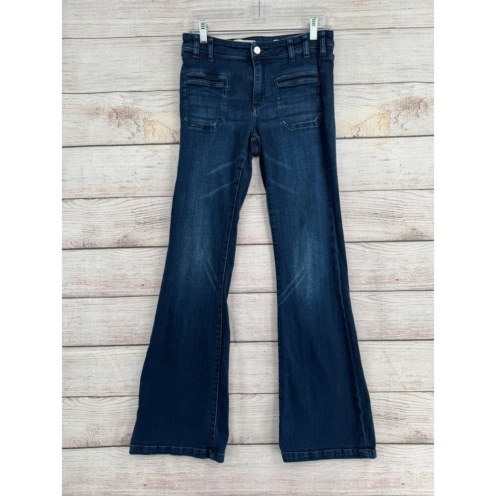 Pilcro Anthropologie Script High Rise Skinny Jeans Women 28 Blue Dark Wash Denim